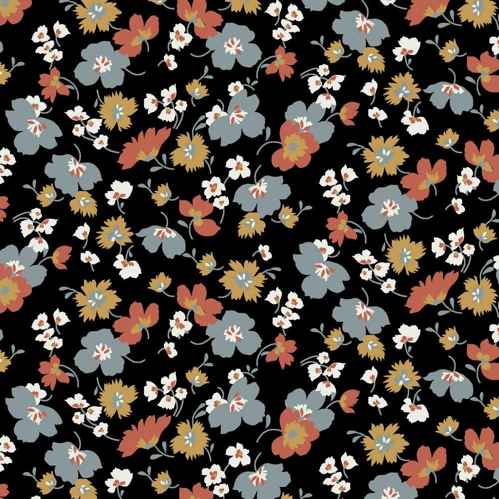 All Over Multicoloured Floral Modal Jersey Fabric - Pound Fabrics