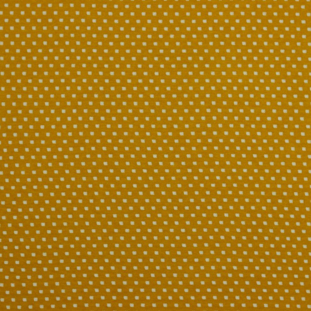Mini Squares and Stripes Reversible Jersey Knit Fabric - Pound Fabrics