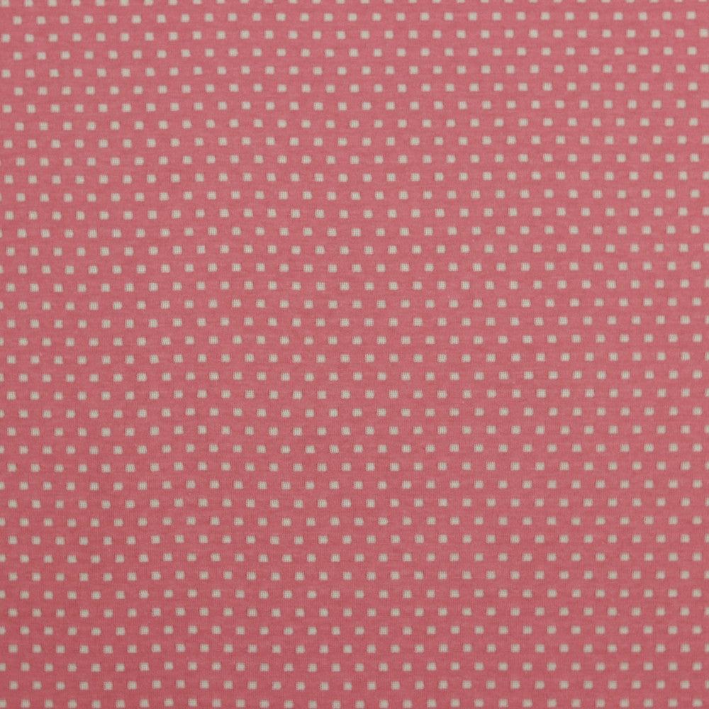 Mini Squares and Stripes Reversible Jersey Knit Fabric - Pound Fabrics