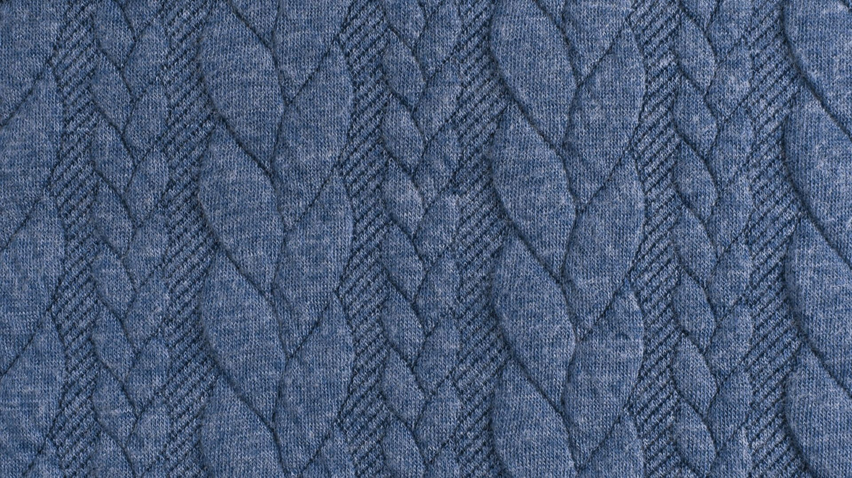 Cable Knit Jersey Fabric (6567061454871)