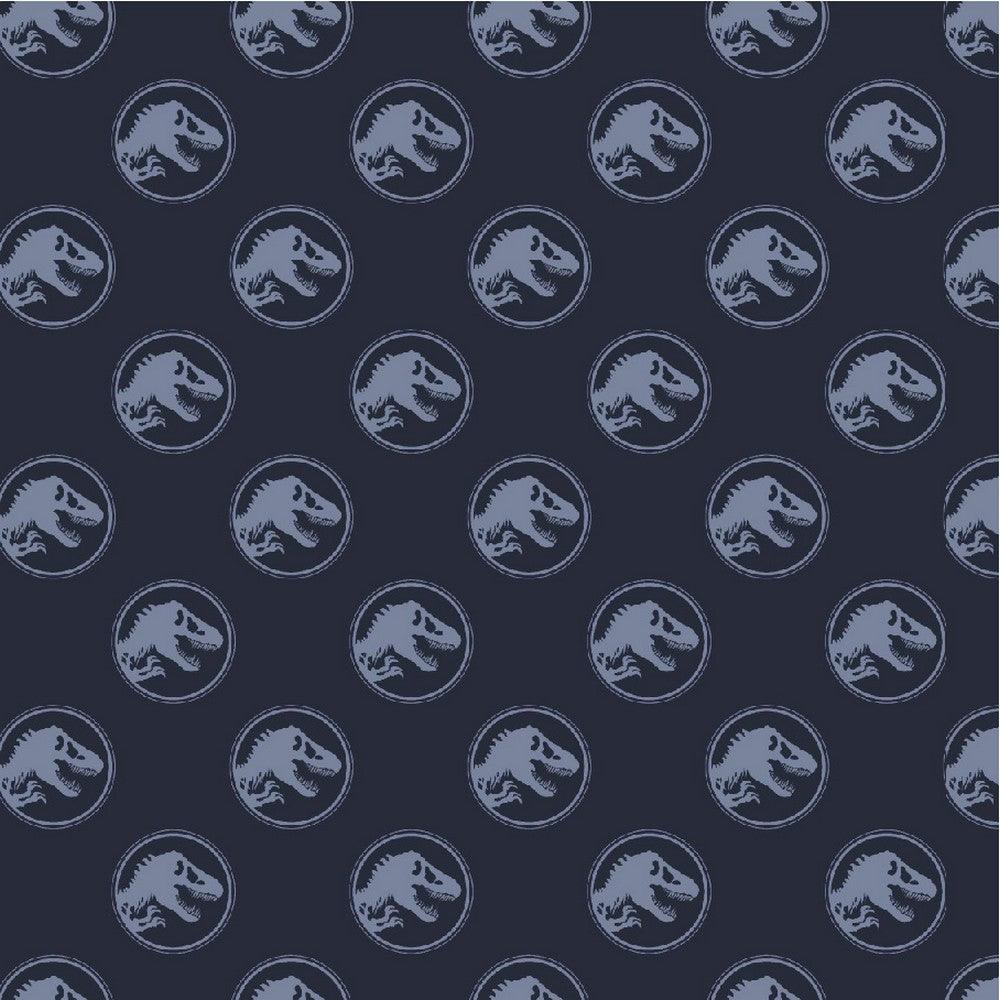 Jurassic World Logo Cotton Poplin Fabric - Pound Fabrics