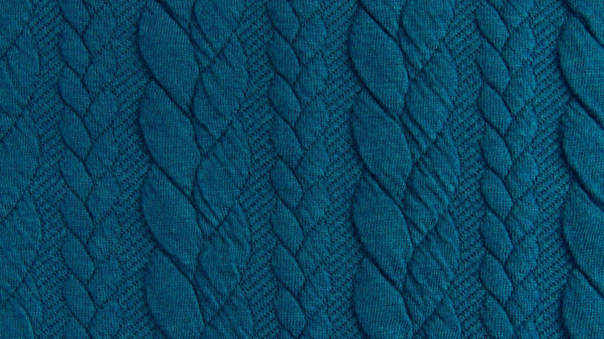 Cable Knit Jersey Fabric (6567061454871)