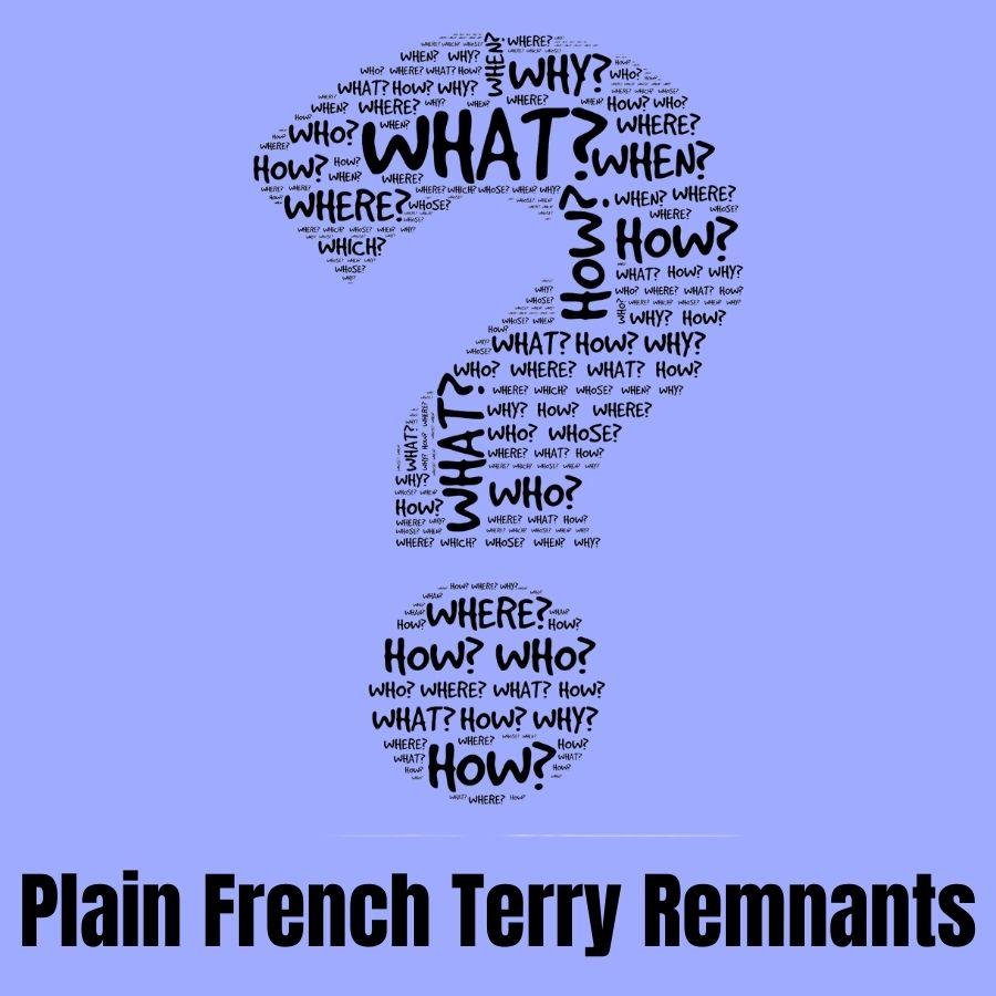Plain French Terry Remnants Bundle