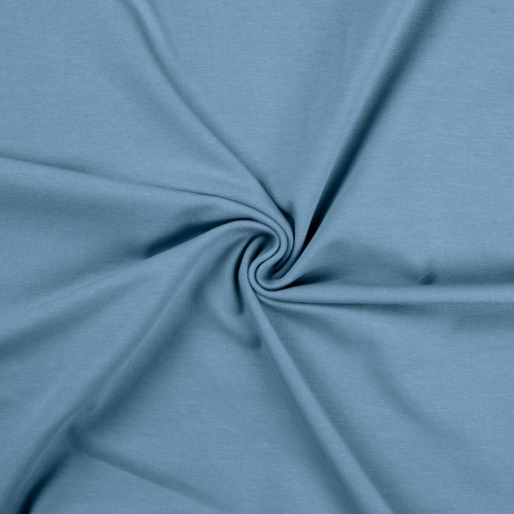 Plain Soft Grey Melange Cotton Jersey Fabric