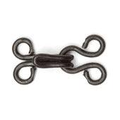 Crochets Et œillets Noirs Hemline - Taille 9 - 10 Sets - Antirouille - Boîte Plastique