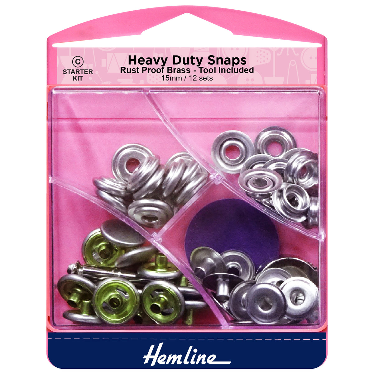 Hemline Heavy Duty Snaps - Pound Fabrics