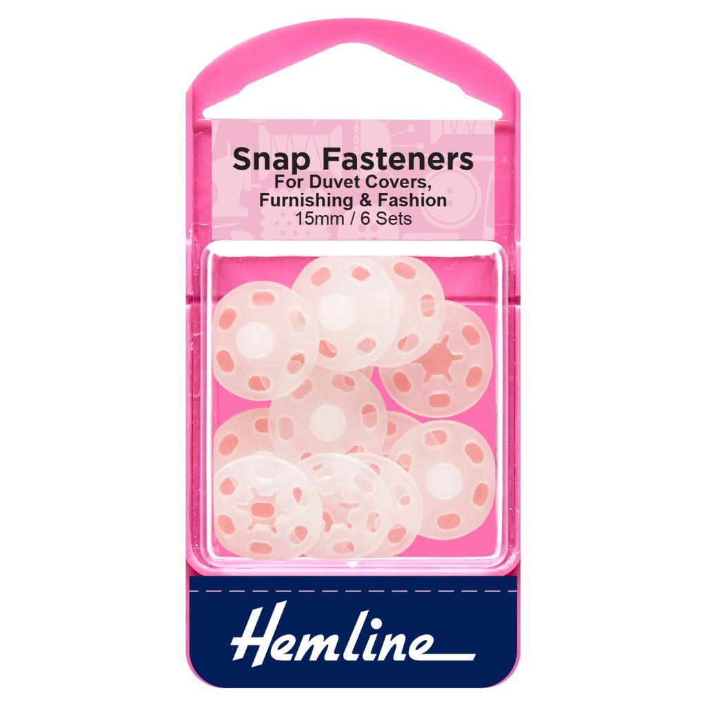 Hemline Round Plastic Snap Fasteners - Pound Fabrics