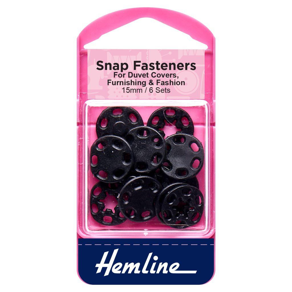 Hemline Round Plastic Snap Fasteners - Pound Fabrics