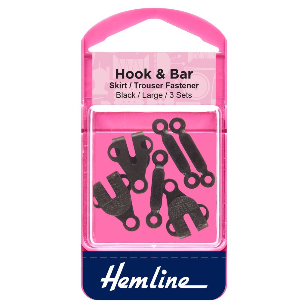 Hemline Skirt/Trouser Hook and Bar Fasteners - Pound Fabrics