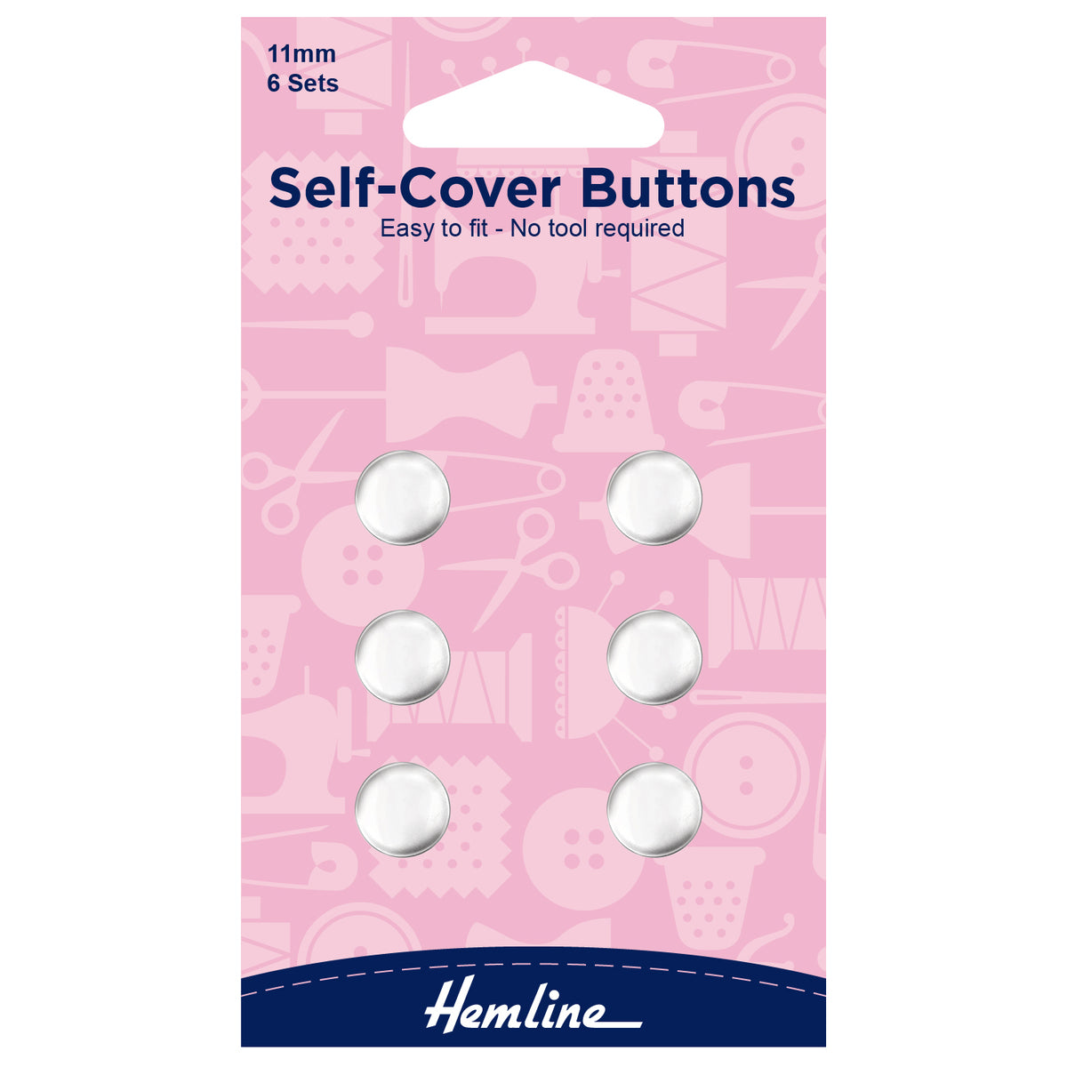 Hemline Self-Cover Buttons - Pound Fabrics