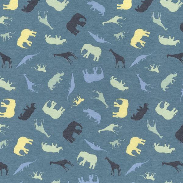Zoo Life Cotton Jersey Fabric - Pound Fabrics