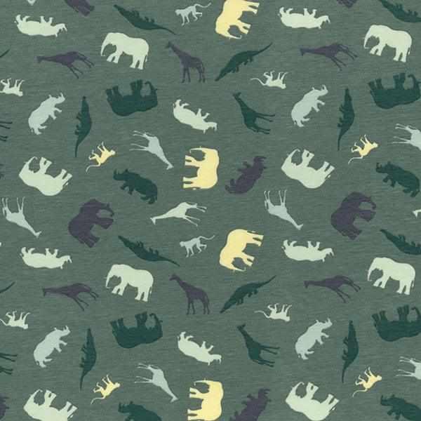 Zoo Life Cotton Jersey Fabric - Pound Fabrics