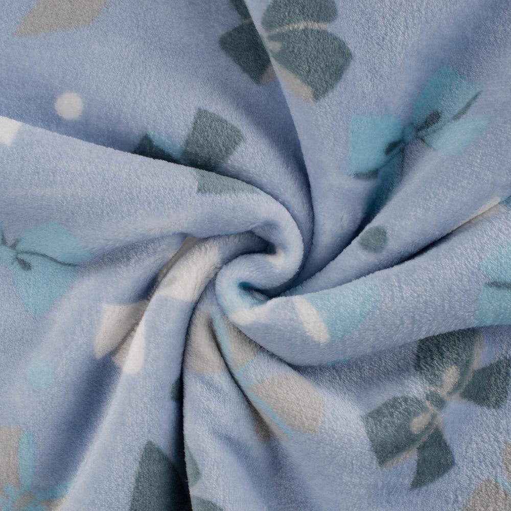 Bow and Dots Double Face Cuddle Fleece Fabric Pound Fabrics