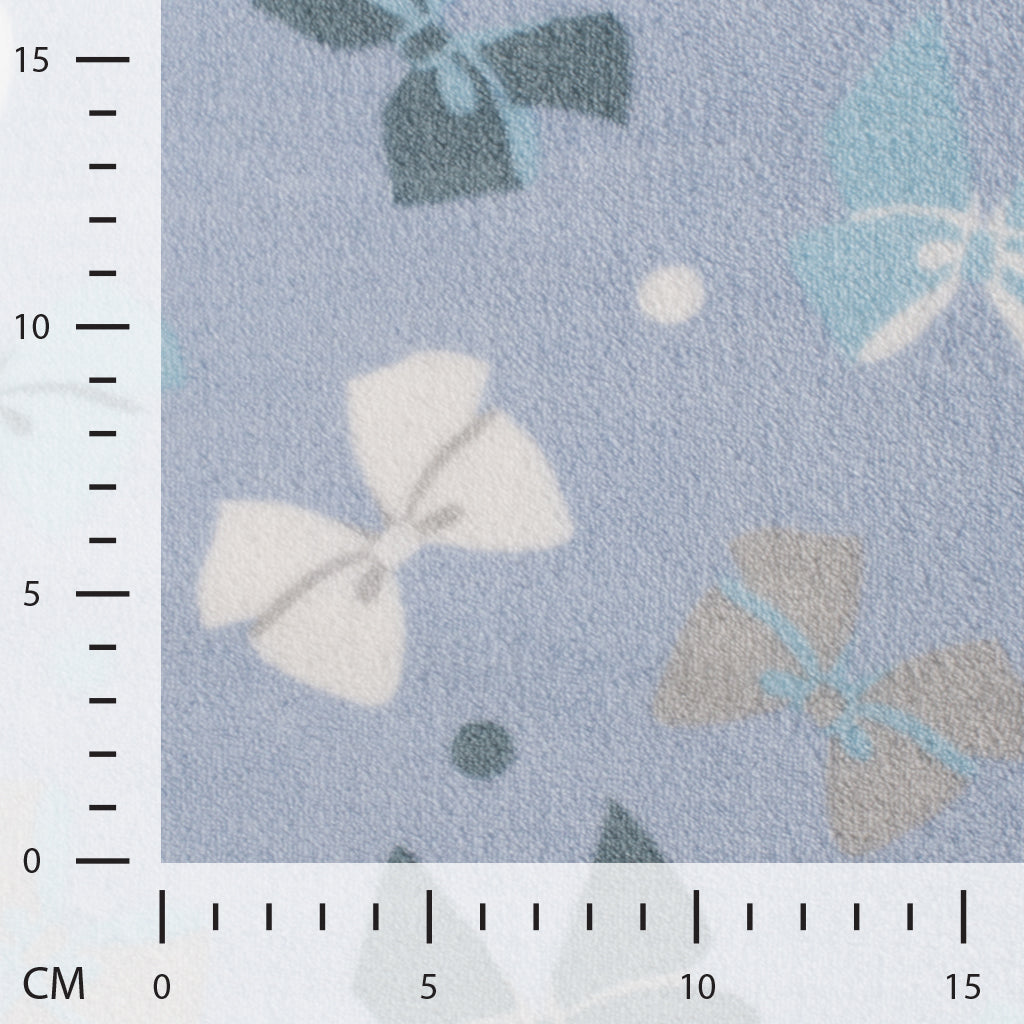 Bow and Dots Double Face Cuddle Fleece Fabric - Pound Fabrics