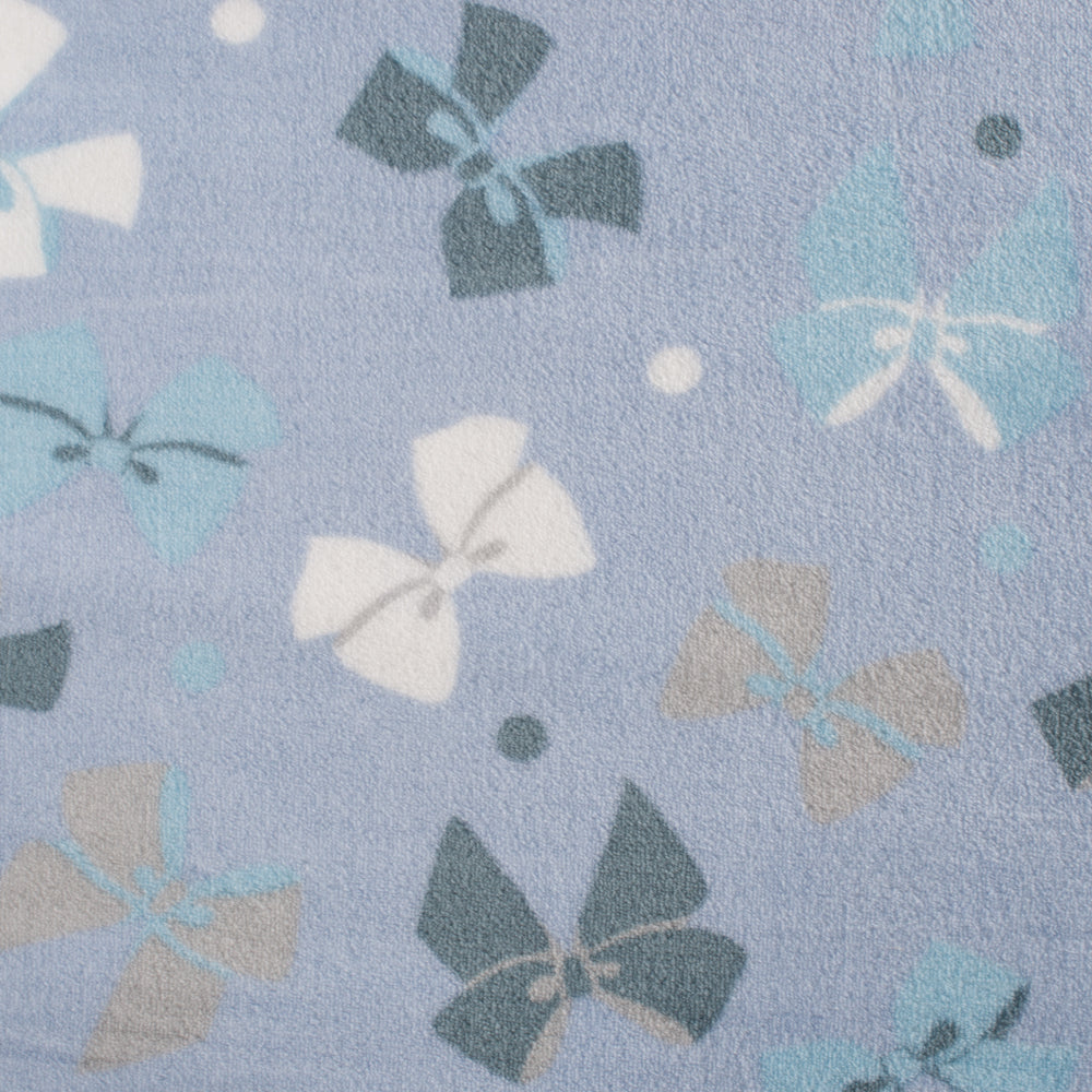 Bow and Dots Double Face Cuddle Fleece Fabric - Pound Fabrics