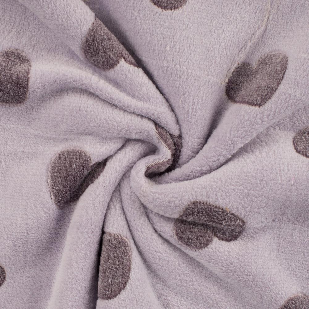 Hearts Cuddle Fleece Fabric - Pound Fabrics