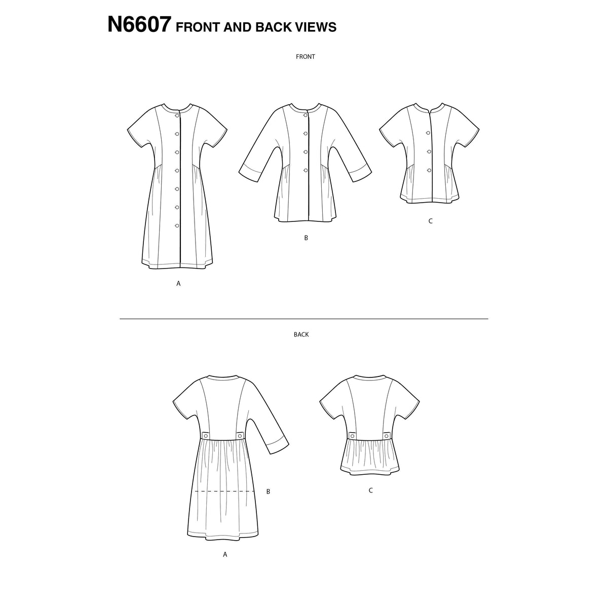 New Look Sewing Pattern 6607 - Pound Fabrics