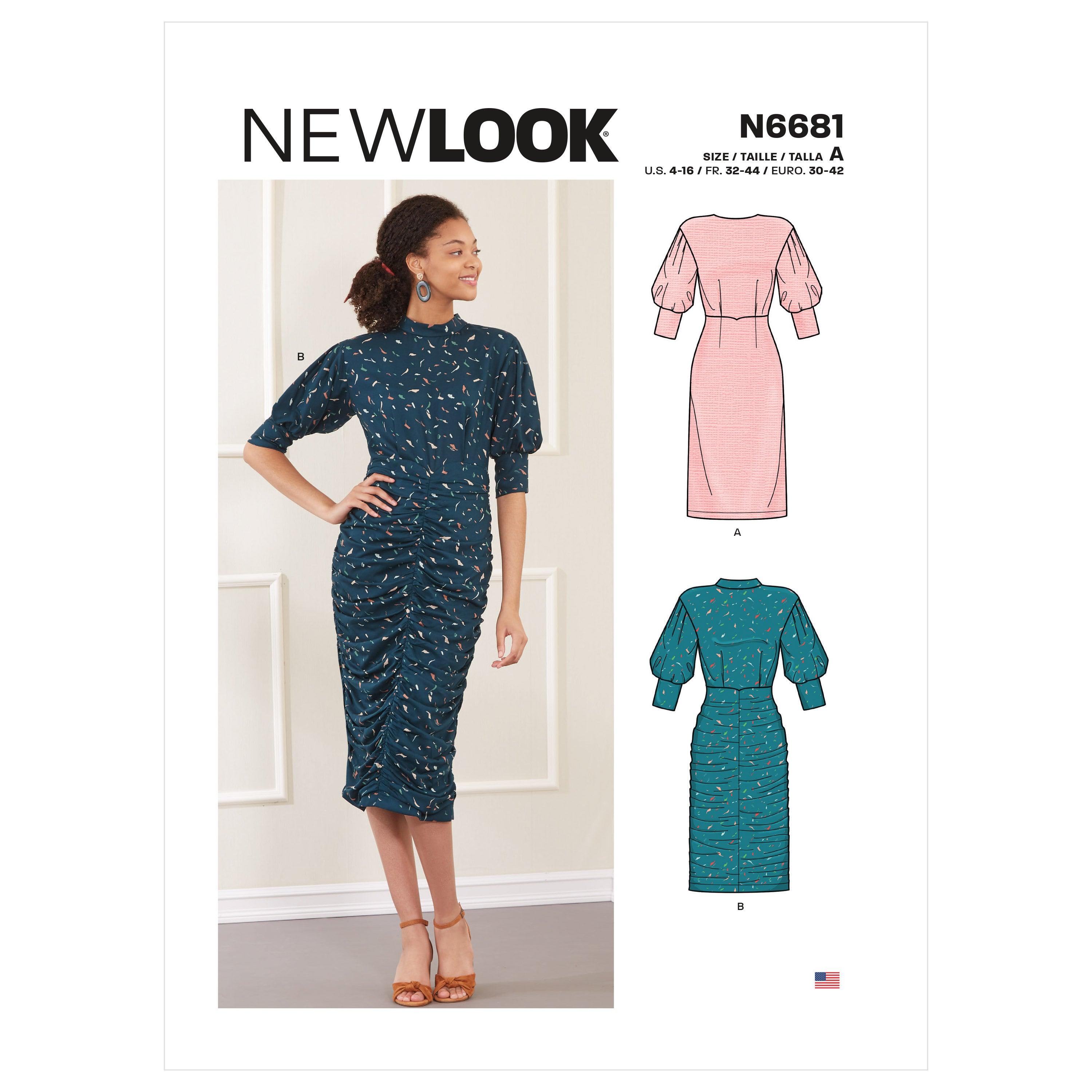 New Look Sewing Pattern 6618 Dresses | 2 Lengths — jaycotts.co.uk - Sewing  Supplies