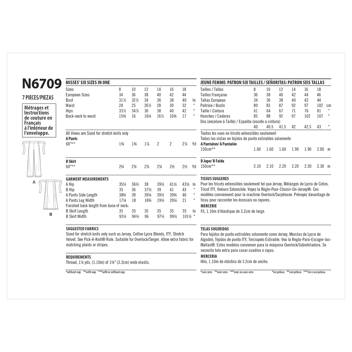 New Look Sewing Pattern 6709 - Pound Fabrics