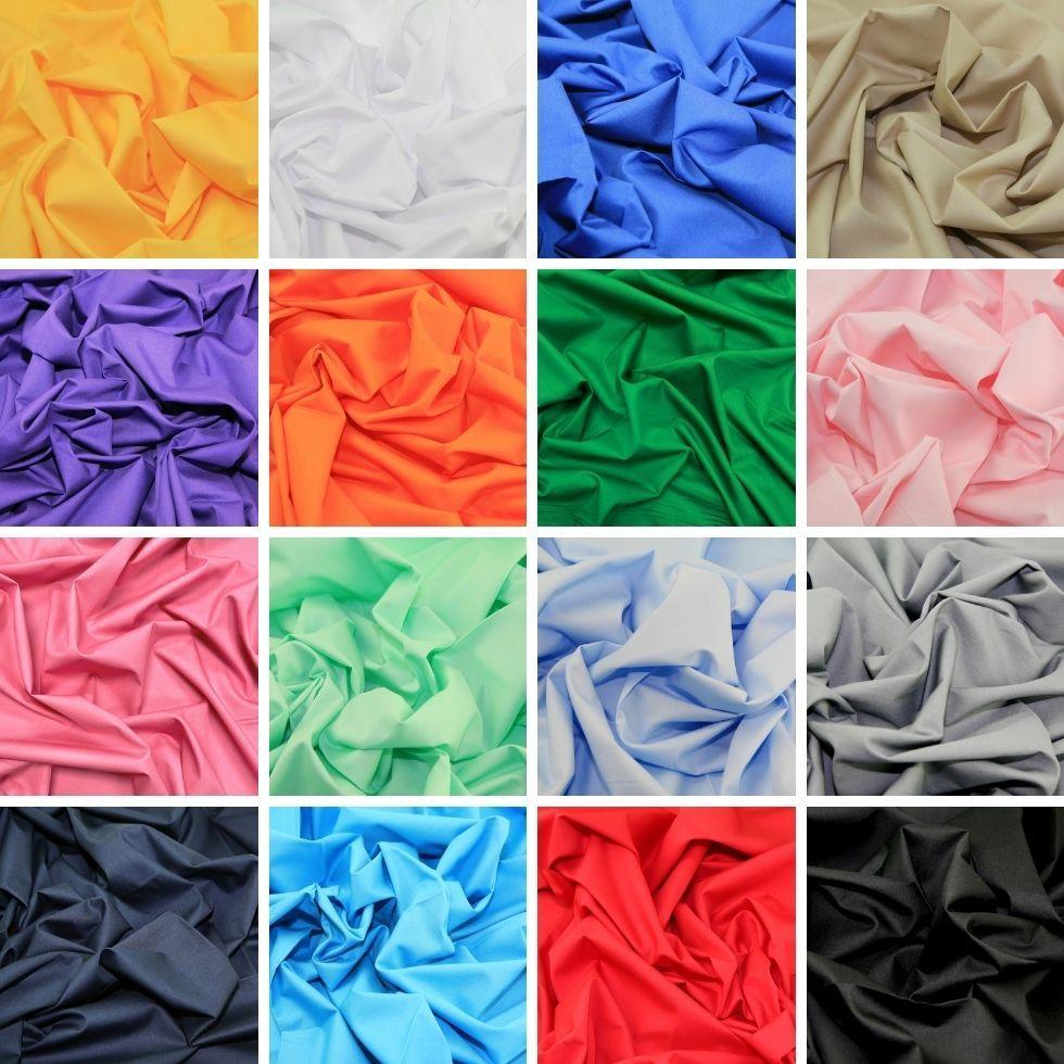 Plain Rose & Hubble Cotton Poplin Fabric - Pound Fabrics