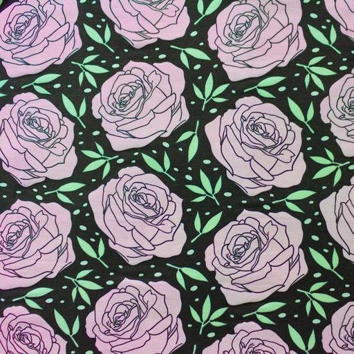 Roses Colour Changing Jersey Fabric #2 - Pound Fabrics
