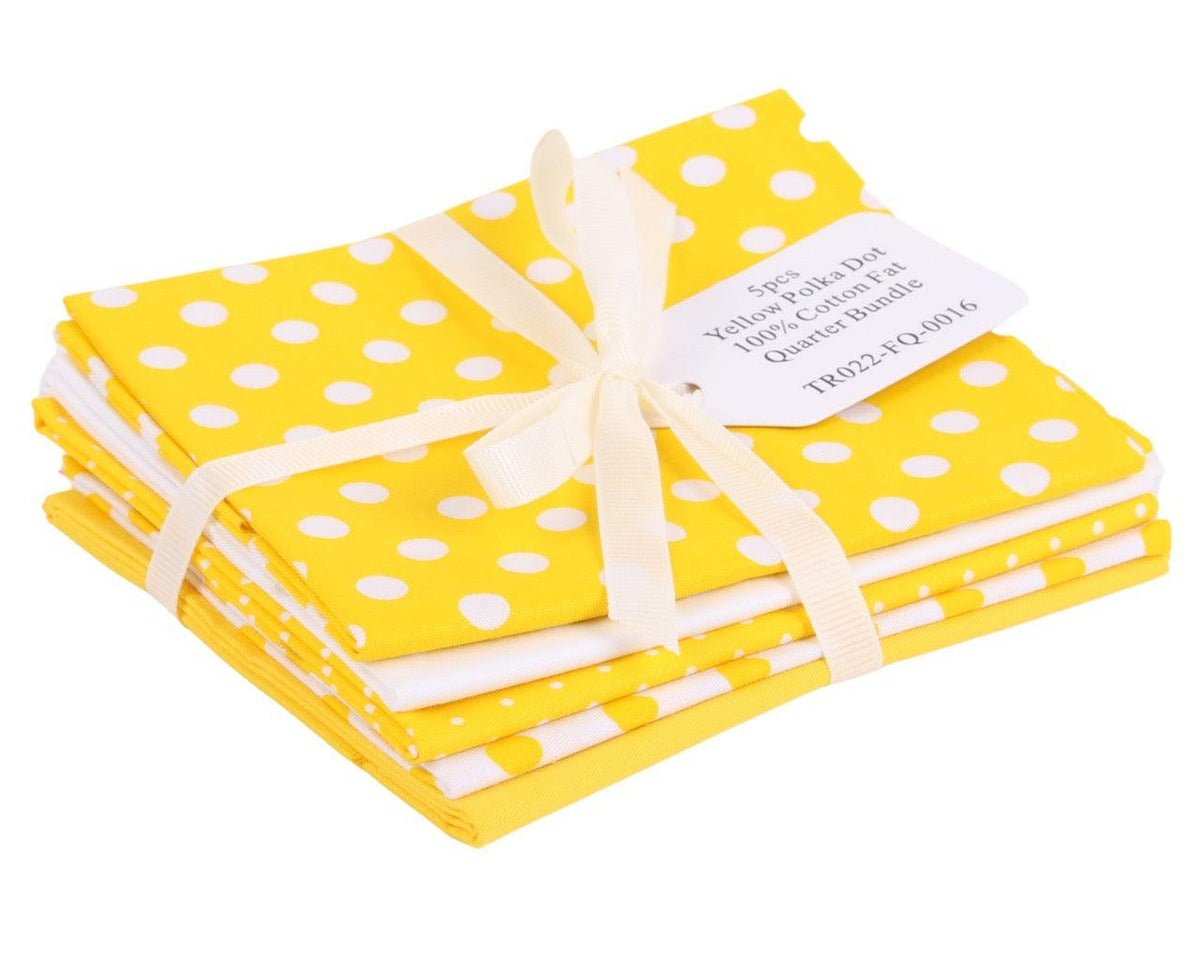 Polka Dot 5 Piece Cotton Fat Quarter Bundle - Pound Fabrics