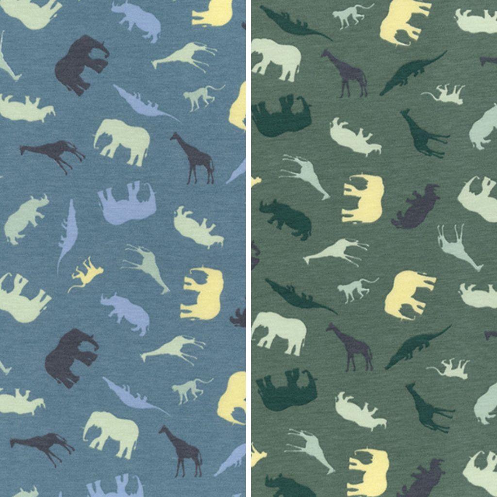 Zoo Life Cotton Jersey Fabric - Pound Fabrics