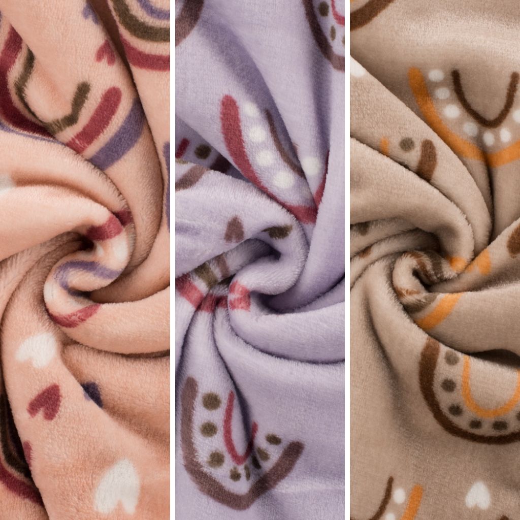 Rainbow and Hearts Double Face Cuddle Fleece Fabric – Pound Fabrics