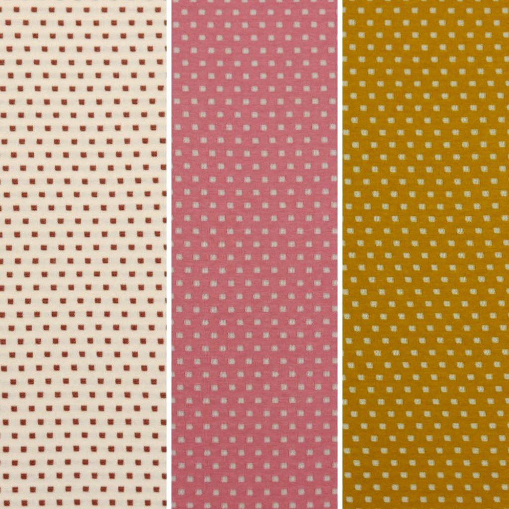 Mini Squares and Stripes Reversible Jersey Knit Fabric - Pound Fabrics