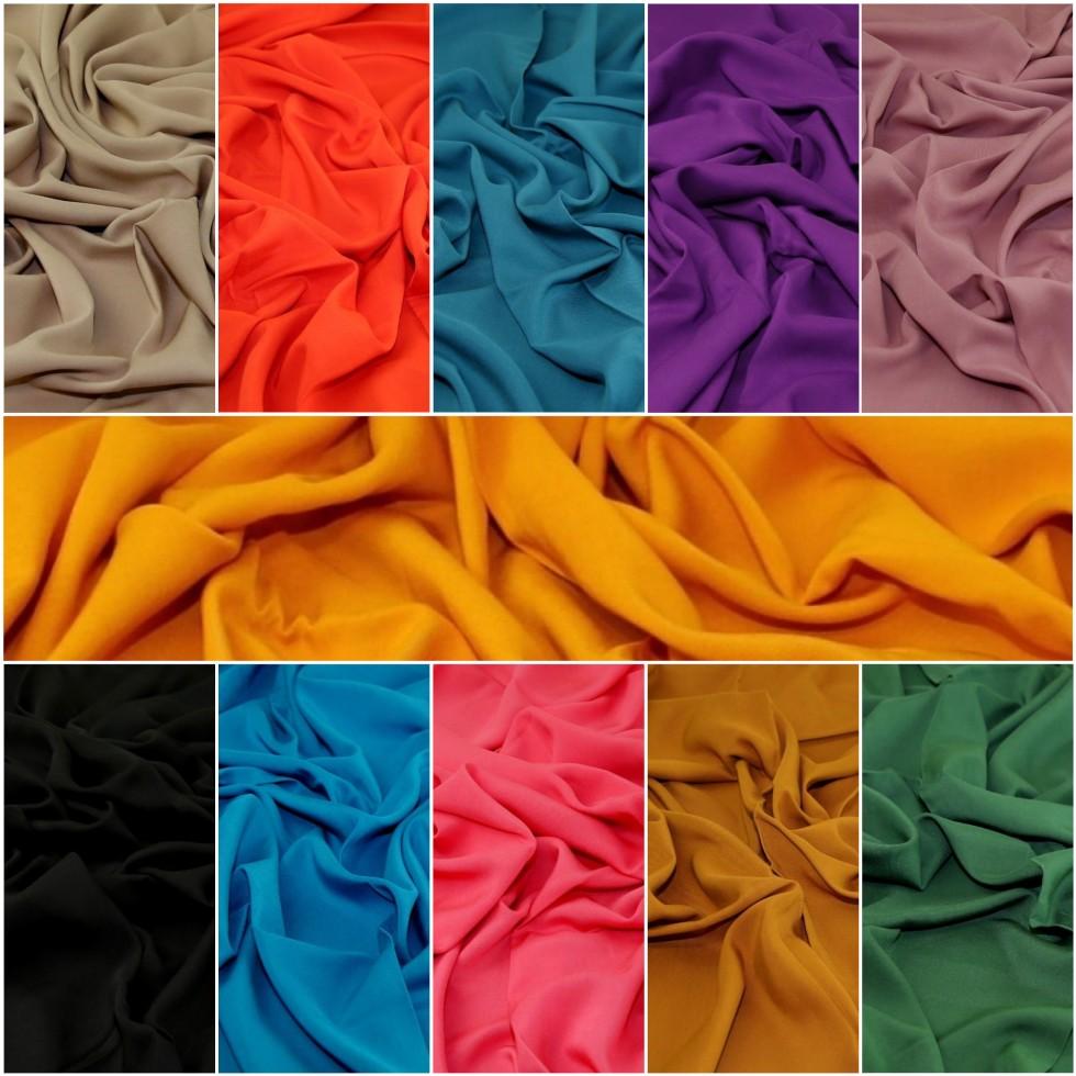 Plain Viscose Challis Fabric  UK's Best Price Guarantee! – Pound Fabrics