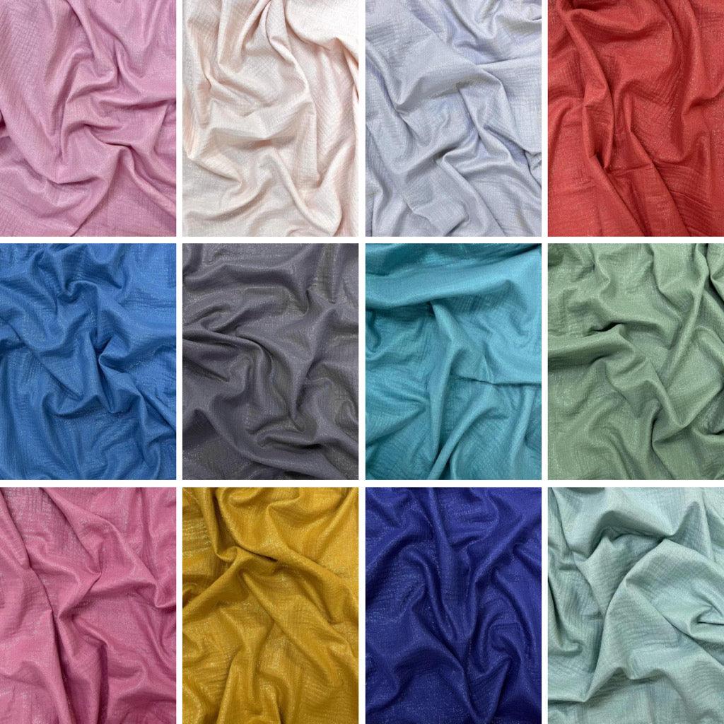 Glitter Look Double Gauze Fabric - Pound Fabrics