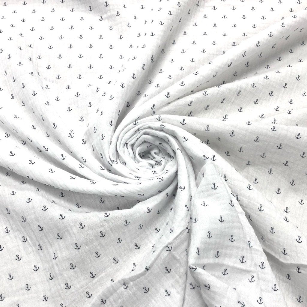 Mini Anchors Double Gauze Fabric – Pound Fabrics
