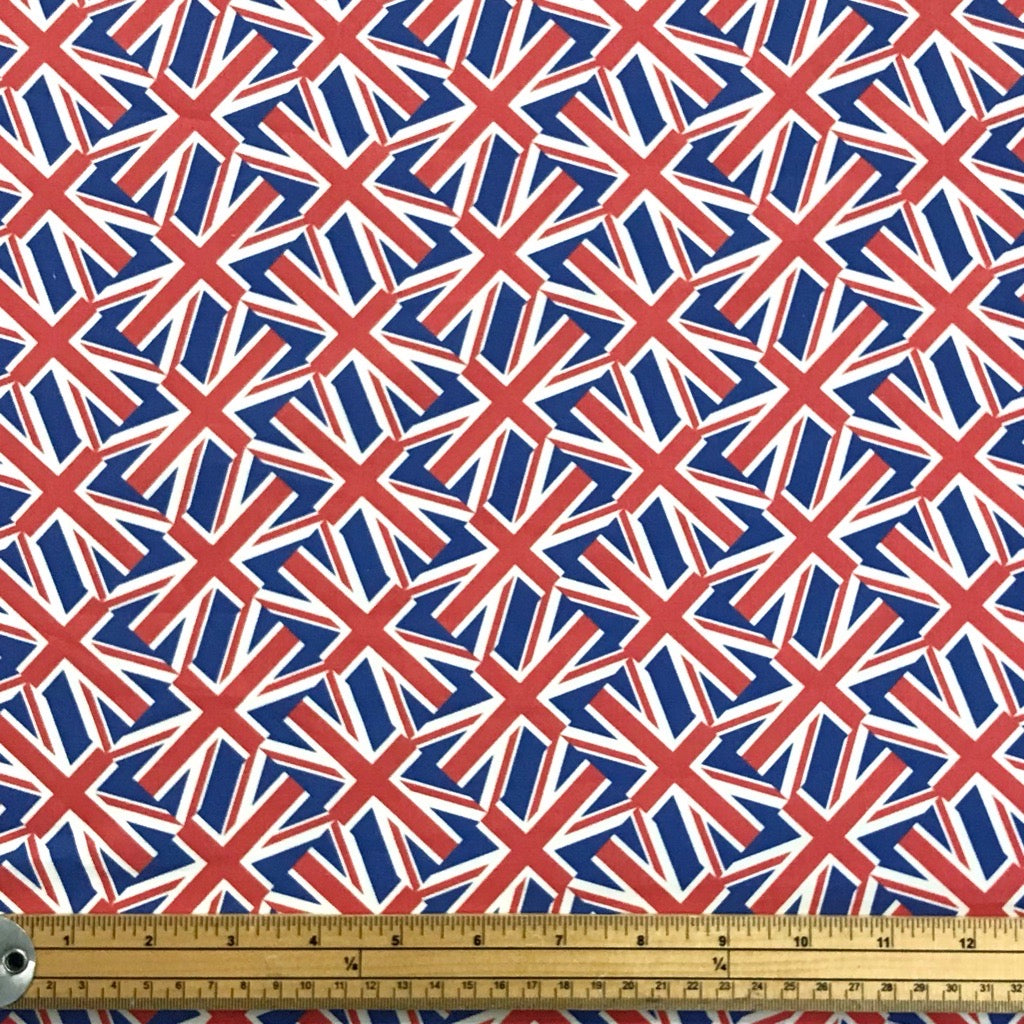Diagonal Union Jack Cotton Fabric – Pound Fabrics