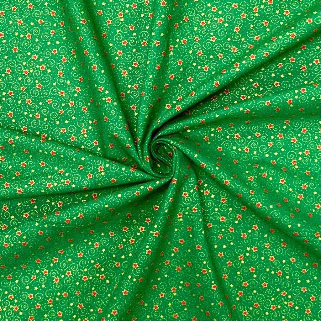 Mini Swirls and Stars Cotton Fabric - Pound Fabrics