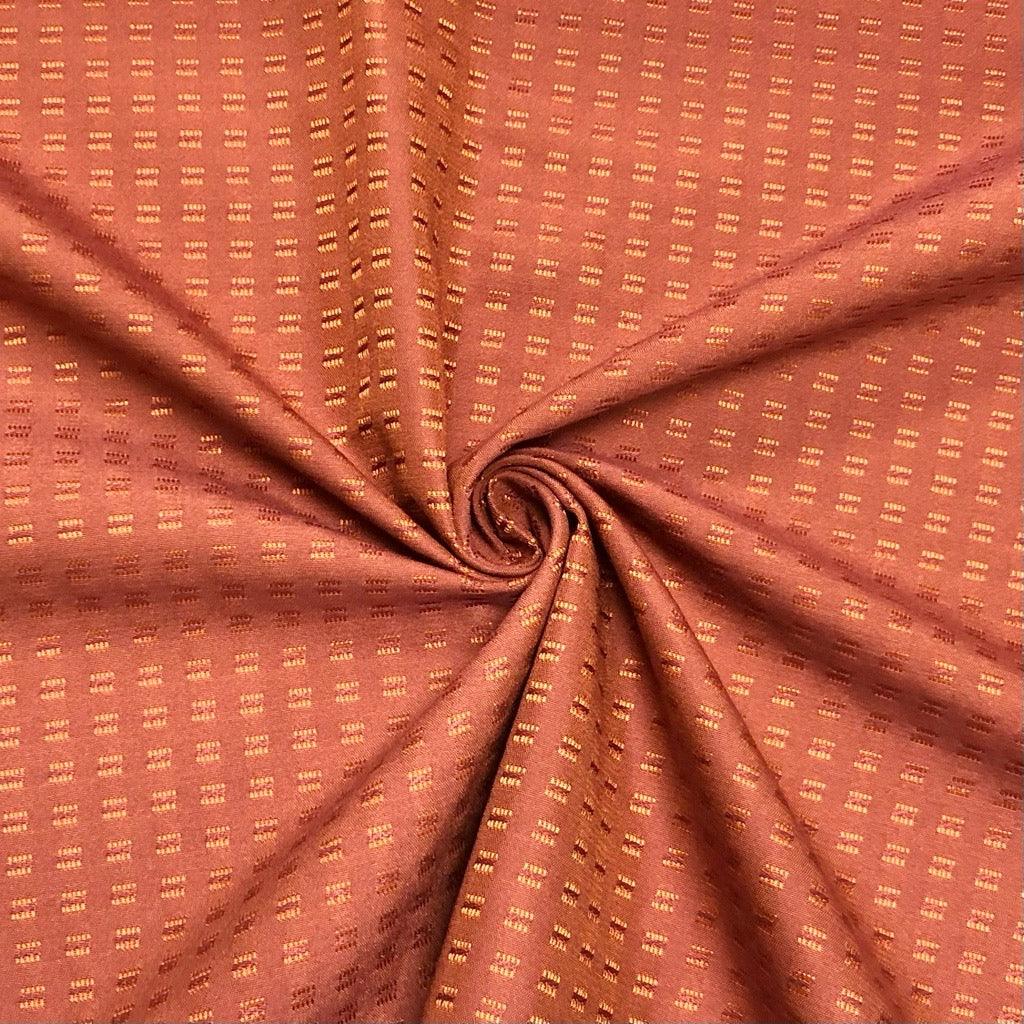 Textured Burnt Orange Upholstery Fabric - Pound Fabrics