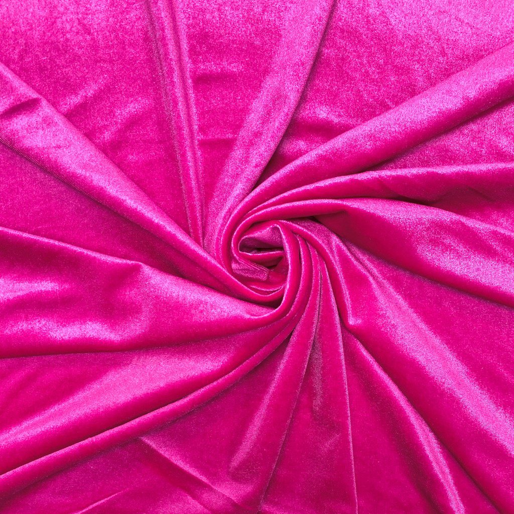 Plain Stretch Velvet Fabric (6581820129303)