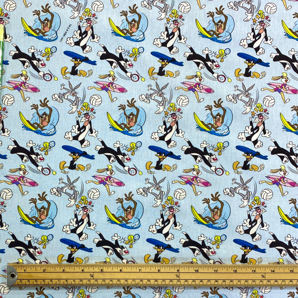 Looney Tunes Cotton Fabric - Pound Fabrics