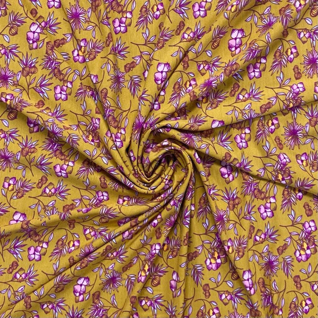 Dandy Floral Tencel Modal Jersey Fabric - Pound Fabrics