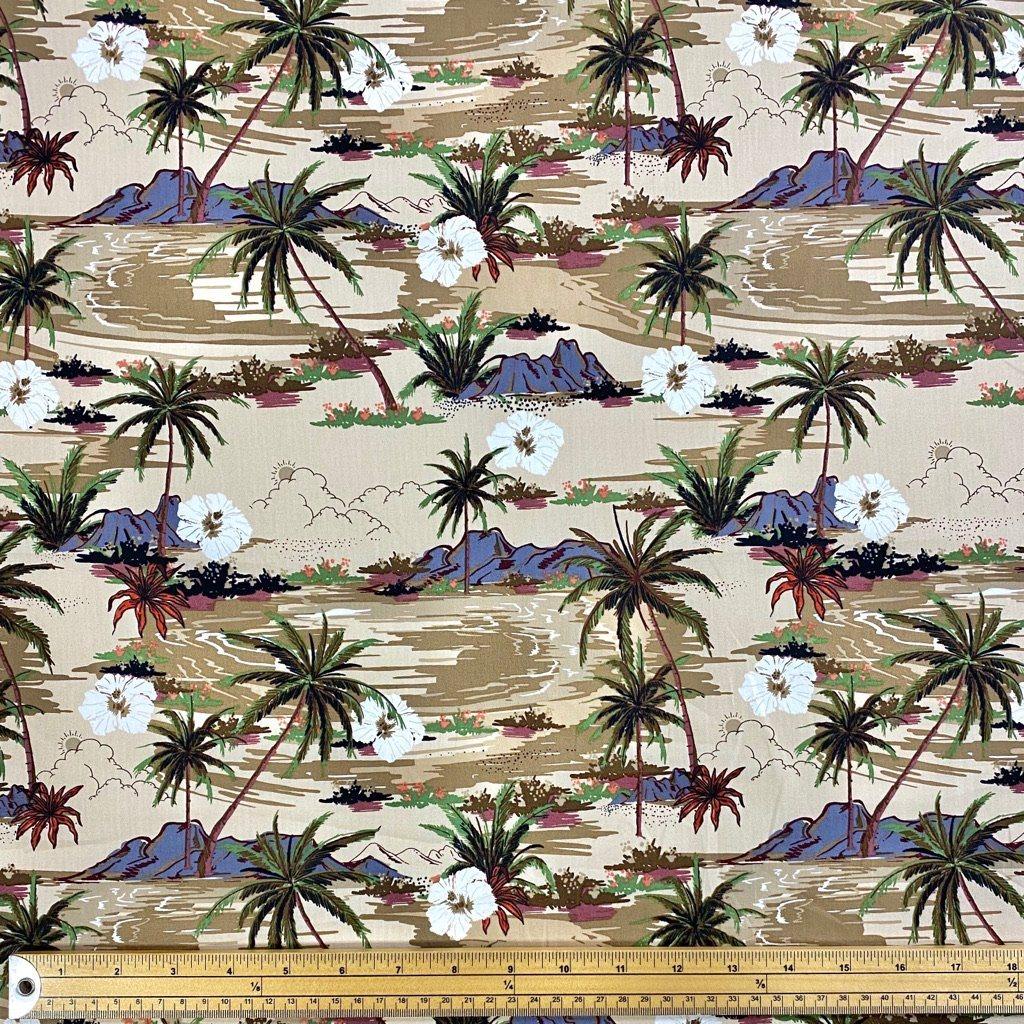 Islands Cotton Poplin Fabric - Pound Fabrics