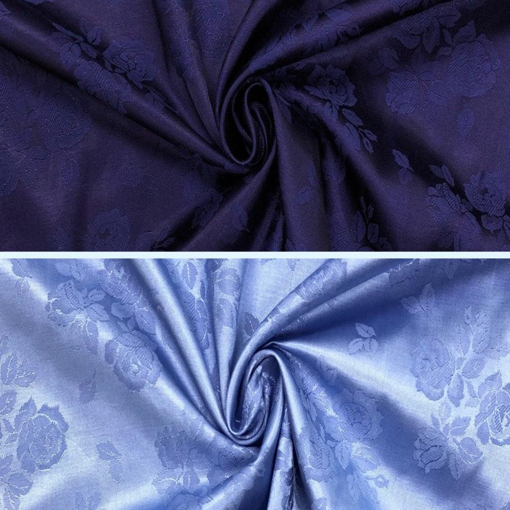 Floral Rose Jacquard Polyester Fabric - Pound Fabrics