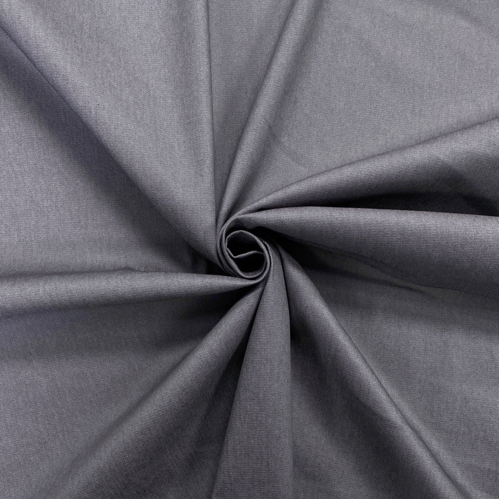 Solid Stretch (9 oz) Denim Fabric - Black Poly-Cotton Twill 54/55