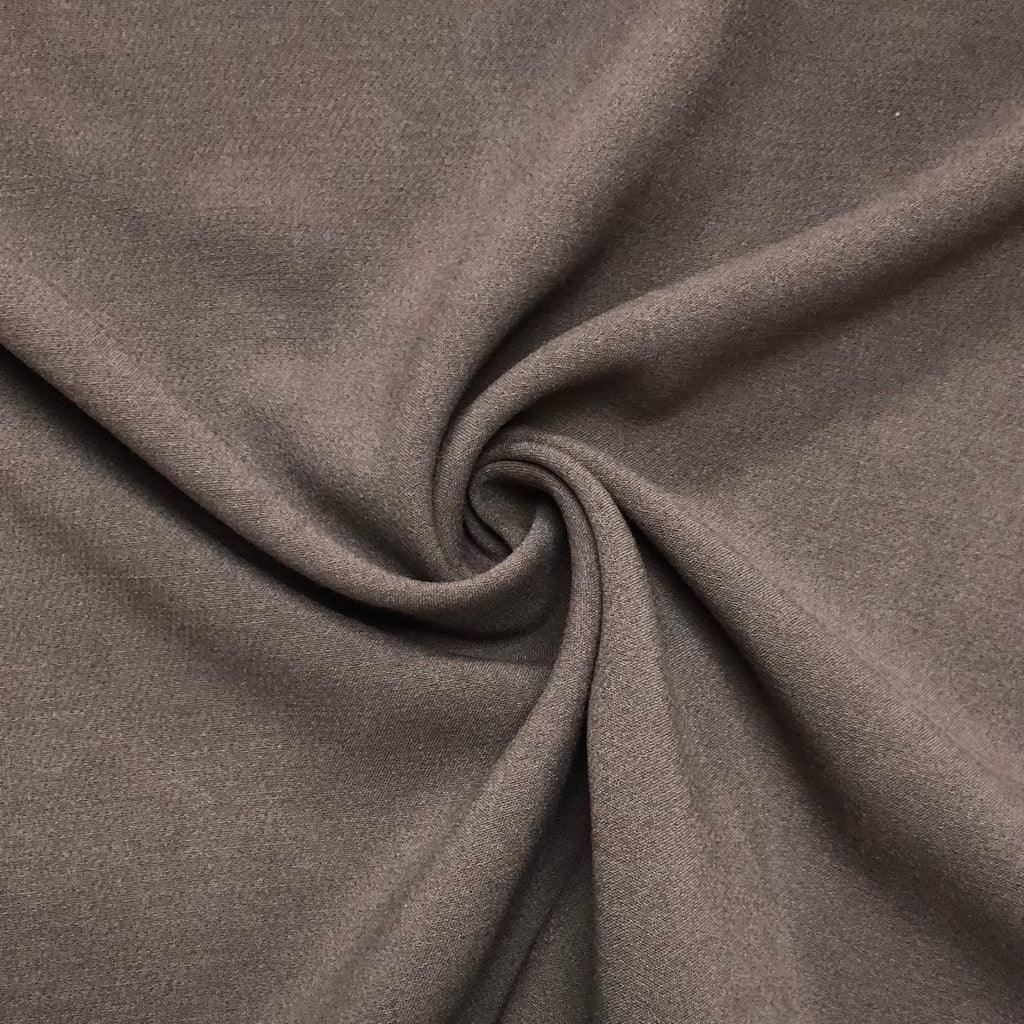 Plain Brown Stretch Suiting Fabric - Pound Fabrics