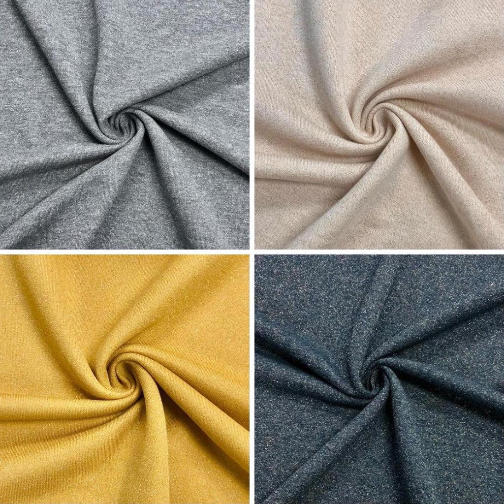 Lurex Brushed French Terry Fabric - Full Bolt - Pound Fabrics