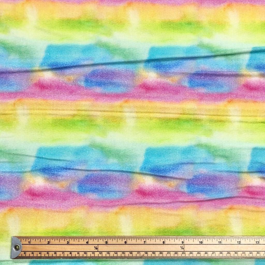 Watercolour Rainbow Cotton Fabric - Little Johnny - Pound Fabrics