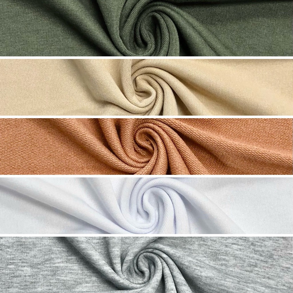 Special Offer - Plain French Terry Fabric - 3 metres for £9