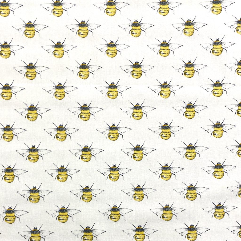 Rose & Hubble Yellow Strawberry And Bee Fabric, 110cm Width, Cotton Poplin PER HALF METRE - Israel - Foto 11
