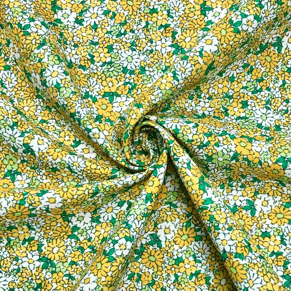 All Over Mini Floral Cotton-Touch Polyester Fabric - Pound Fabrics