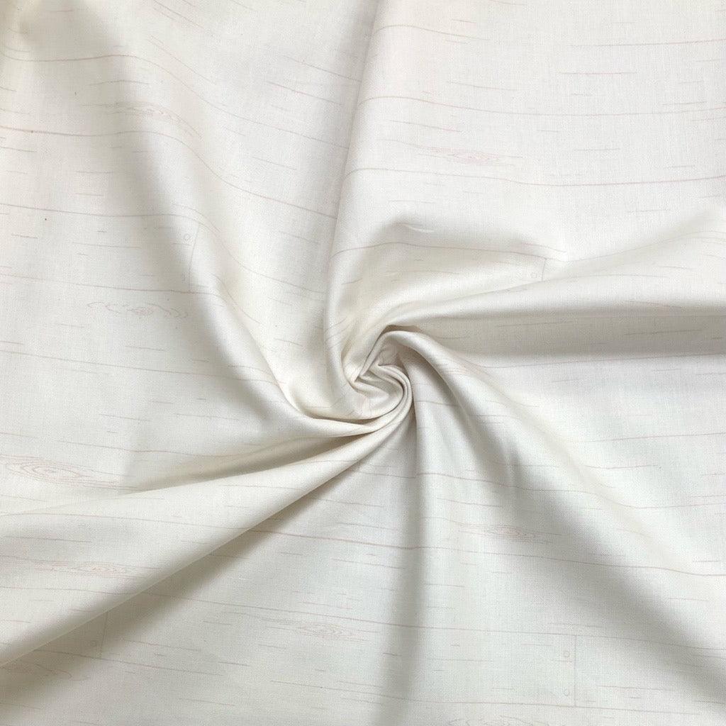 Wood Patterns on Cream Cotton Fabric - Pound Fabrics