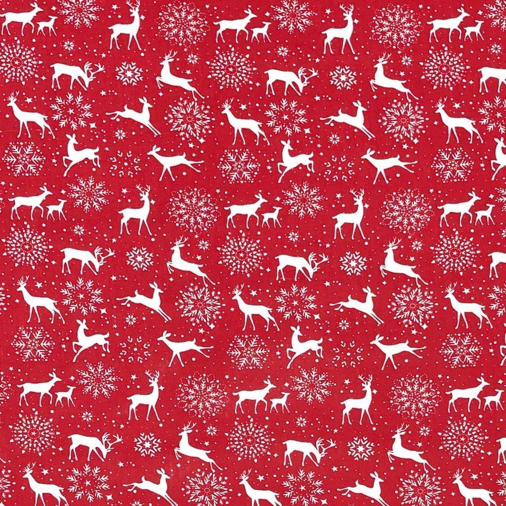 Reindeer Polycotton Fabric - Pound Fabrics