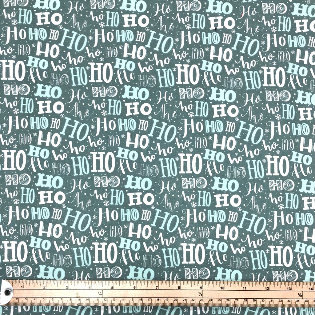 Ho Ho Ho Polycotton Fabric